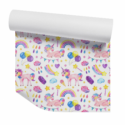 Tapeta Dúhová krajina jednorožcov