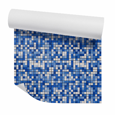 Tapeta na stenu Svetlomodrá dlaždicová textúra