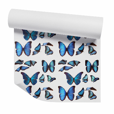 Tapeta Modré ozdobné motýle