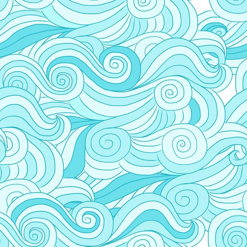 Tapeta Vodné oceánske modré vlny