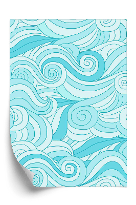 Tapeta Vodné oceánske modré vlny