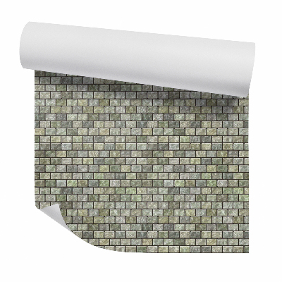 Tapeta na stenu Kamenná stena zelené tehly