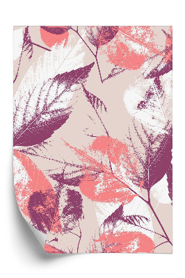 Tapeta na stenu Ružové a fialové listy