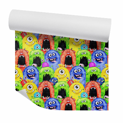 Tapeta Farebné veselé príšerky mimozemšťania