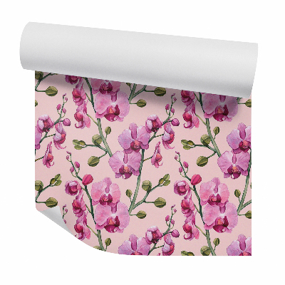 Tapeta Fialové dekoratívne orchidey