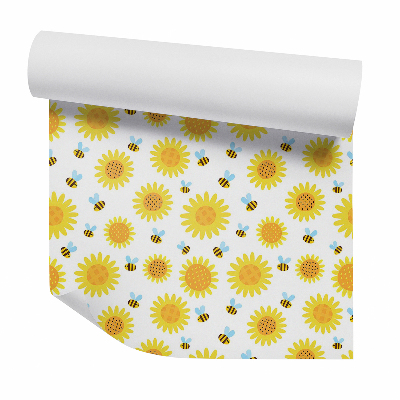 Tapeta Včelie kvety žlté