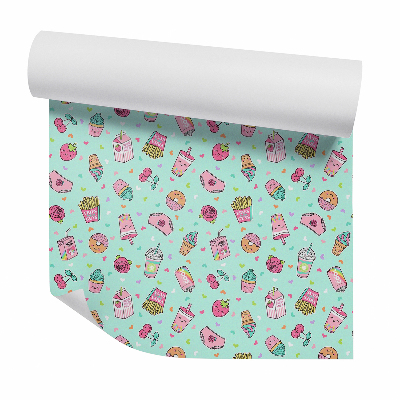 Tapeta na stenu Cukrovinky potraviny jahody veselé