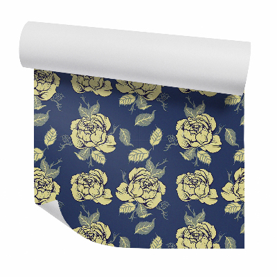 Tapeta Žlté kvety abstraktné