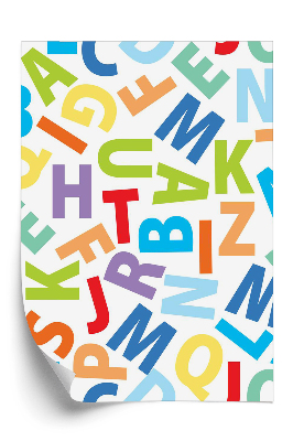 Tapeta na stenu Farebná abeceda