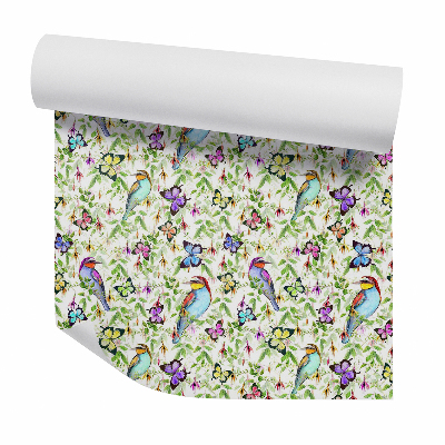 Tapeta Exotické vtáky a motýle