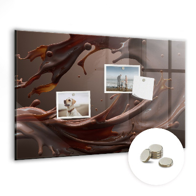 Detská magnetická tabuľa Rozsypané kakao