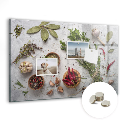 Magnetická tabuľa Kuchynské korenie