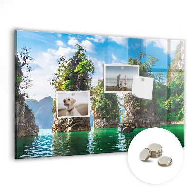 Magnetická tabuľa na stenu Stromy na ostrovoch