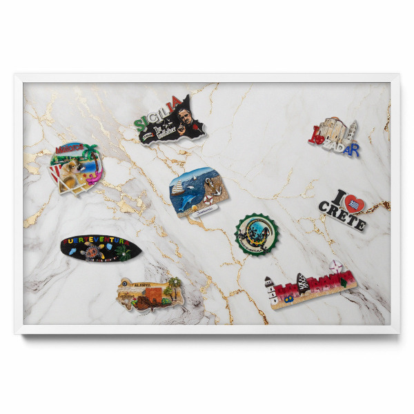 Magneticka tabula na stenu Štýlový mramorový kameň