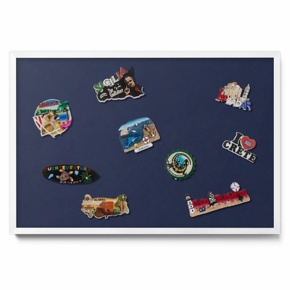 Farba: tmavo modrá Magnetická tabuľa na magnetky