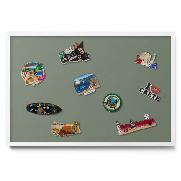 Olivová farba Magnetická tabuľa