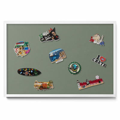 Magnetická tabuľa Olivová farba