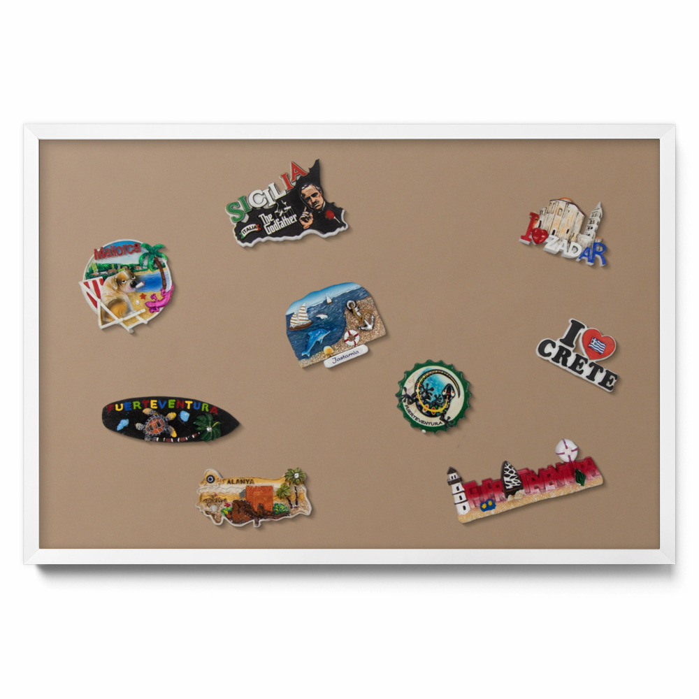 Svetlohnedá farba Tabula na magnetky na stenu