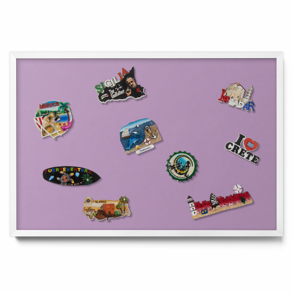 Pastelovo fialová farba Magnetická tabuľa