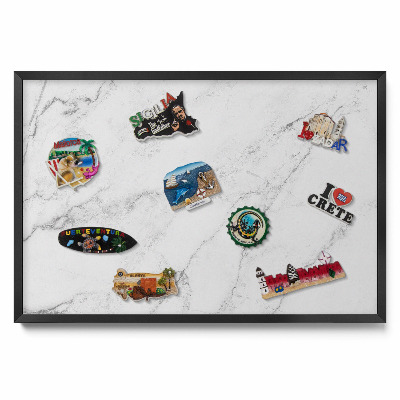 Magnetická tabuľa na magnetky Jemný svetlý mramor