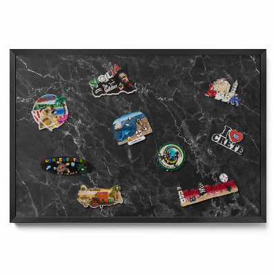 Magnetická tabuľa Elegantný čierny mramor