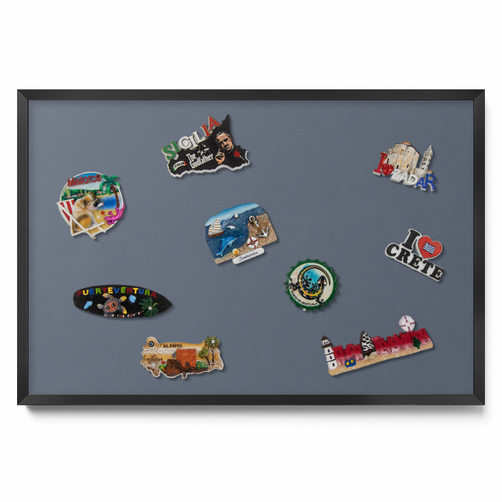 Studená sivá farba Magneticka tabula na stenu