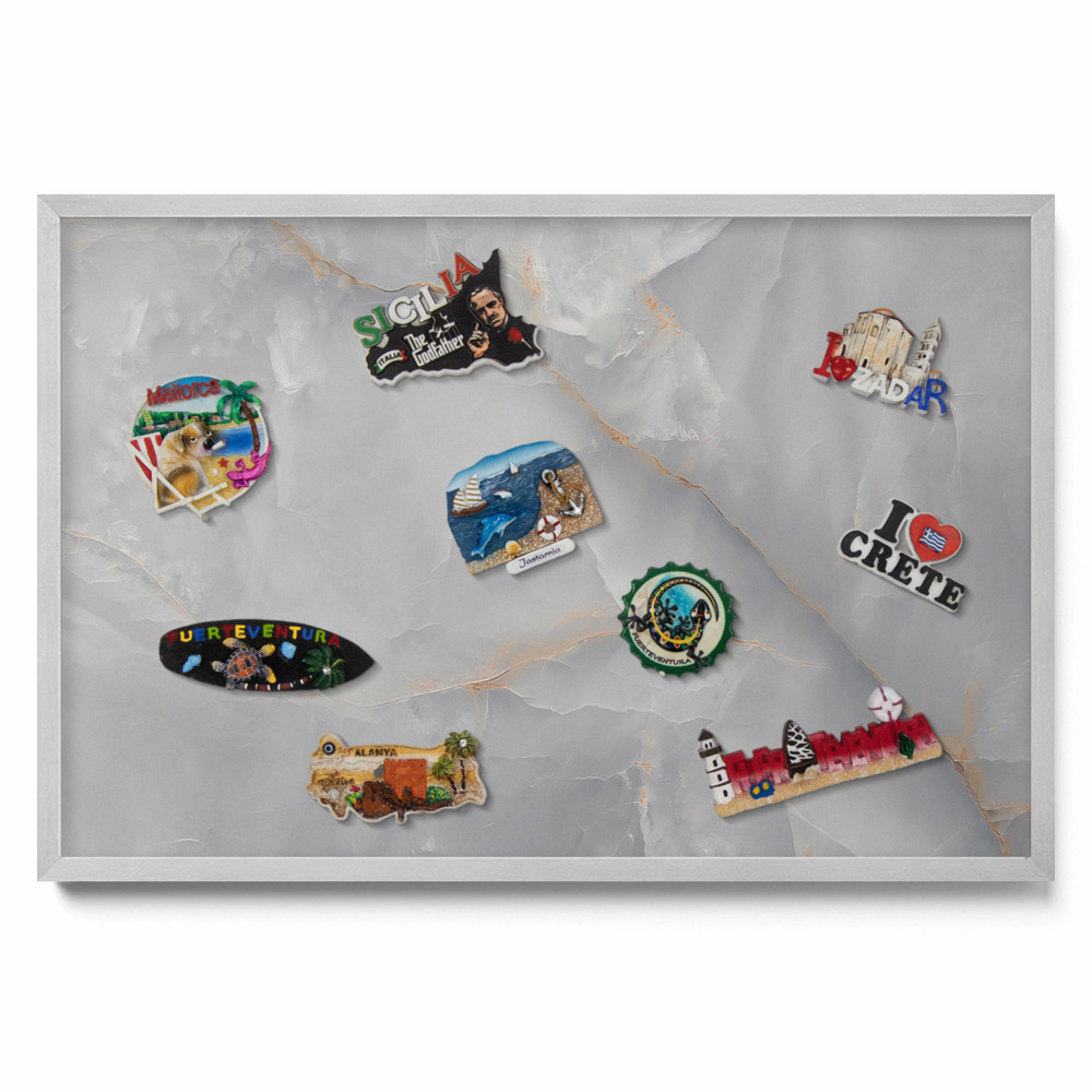 Elegantný dekoratívny mramor Magnetická tabuľa