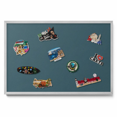 Tmavo tyrkysová farba Tabula na magnetky na stenu