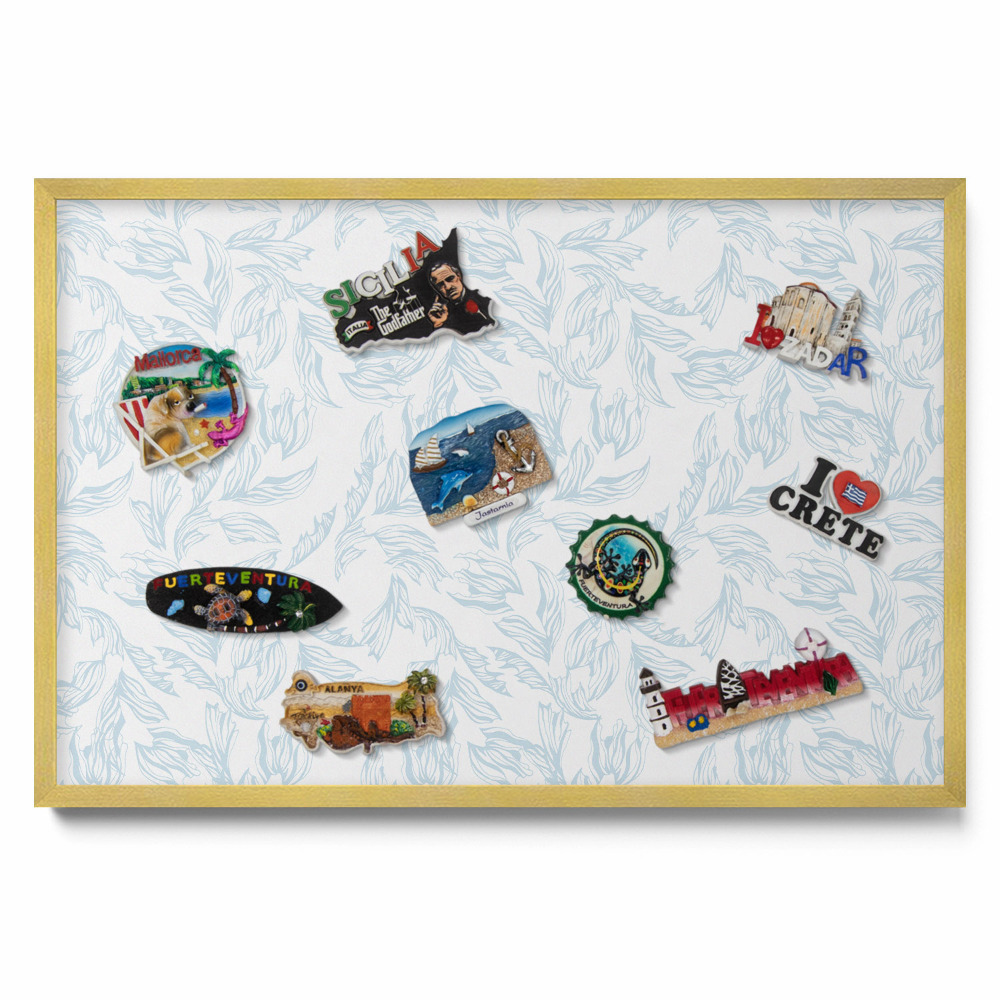 Tabula na magnetky na stenu Pravidelný listový vzor