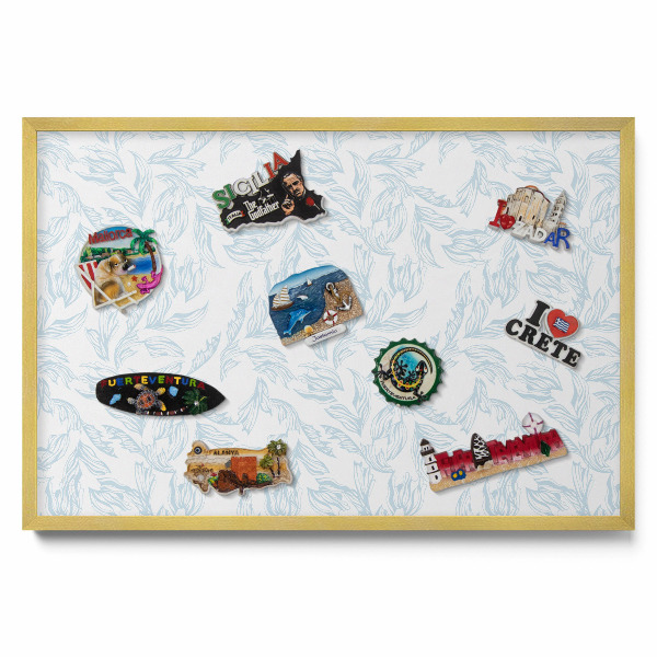 Tabula na magnetky na stenu Pravidelný listový vzor