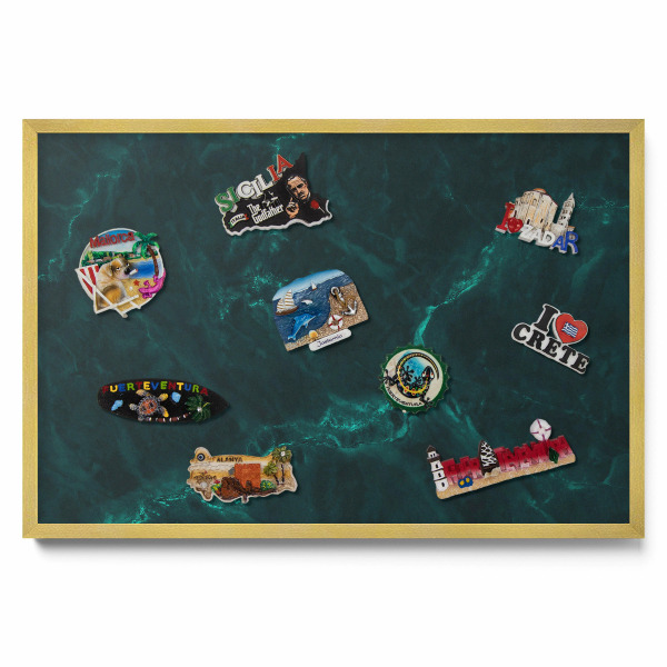 Magneticka tabula na stenu Fľaškovo zelený mramor