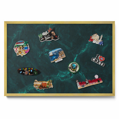 Fľaškovo zelený mramor Magneticka tabula na stenu