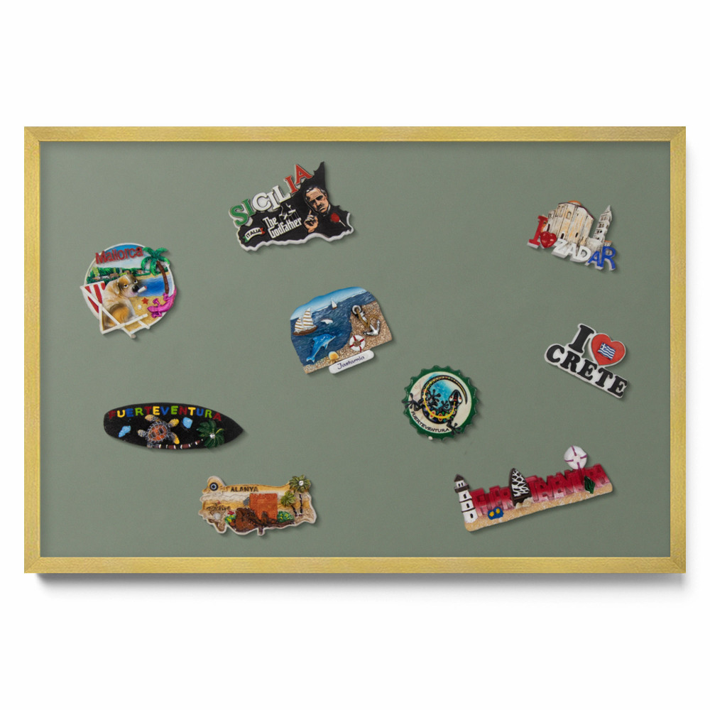 Olivová farba Tabula na magnetky na stenu