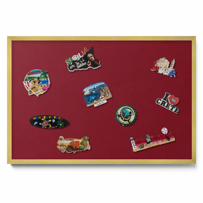 Bordová farba Magneticka tabula na stenu