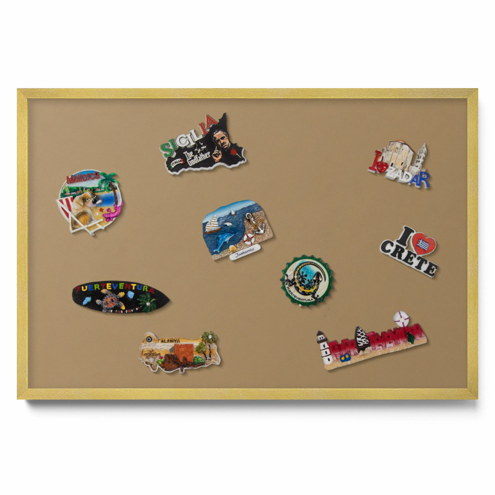 Tmavožltá farba Magneticka tabula na stenu