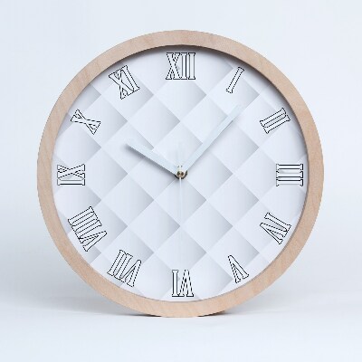 Drevené hodiny na stenu Štvorcové pozadie