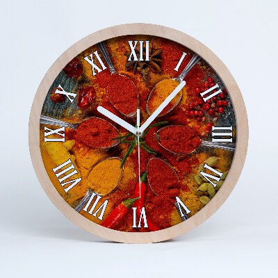 Drevené hodiny Korenie