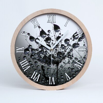 Drevené hodiny Semienka dymovnice