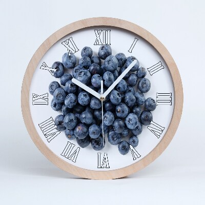 Nástenné drevené hodiny Bobule