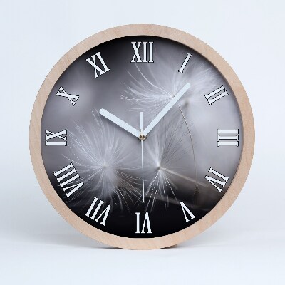 Nástenné drevené hodiny Semeno dymovnice