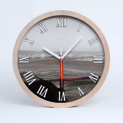 Drevené hodiny Most v San Franciscu