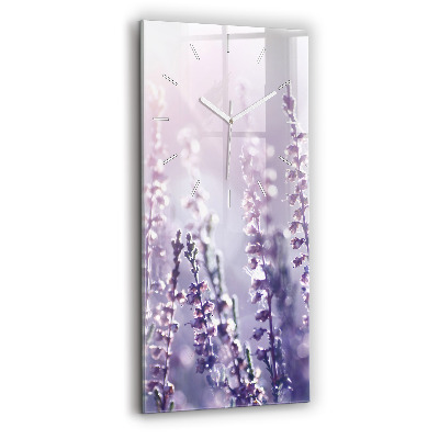 Sklenené hodiny na stenu Abstrakcia