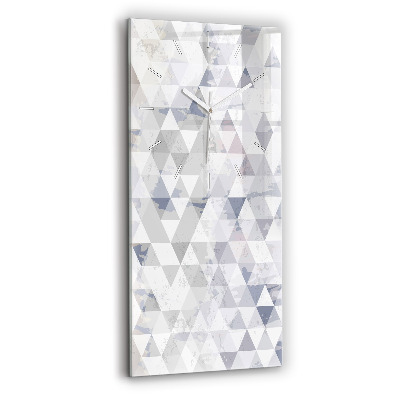 Sklenené nástenné hodiny Geometrický vzor