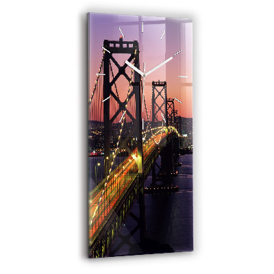 Sklenené hodiny Západ slnka v USA