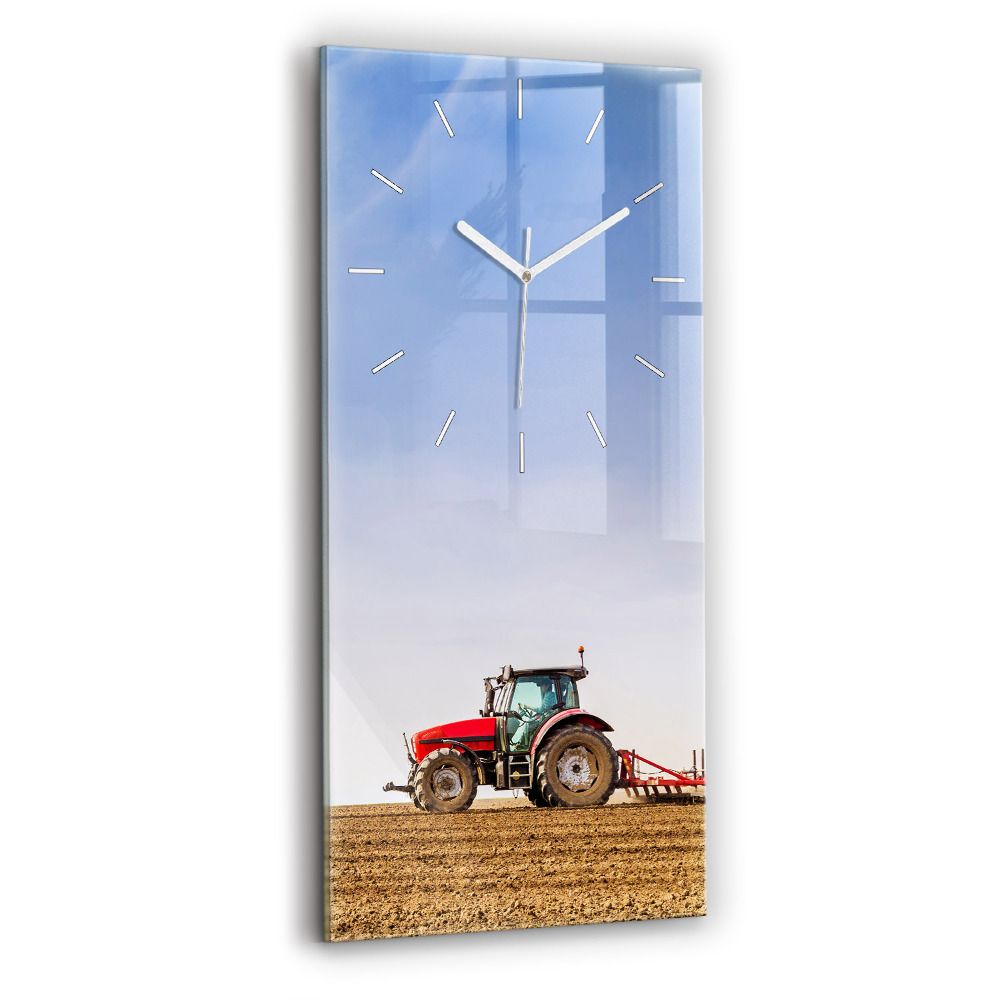 Vertikálne hodiny Farmár v traktore