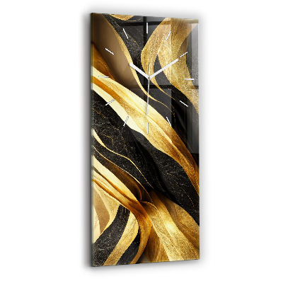 Vertikálne sklenené hodiny Elegantná abstrakcia