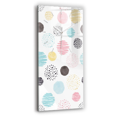 Sklenené hodiny Geometrický vzor