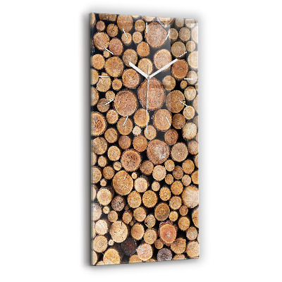 Sklenené nástenné hodiny Kruhy stromov