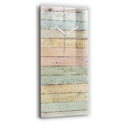 Sklenené nástenné hodiny Farebné dosky