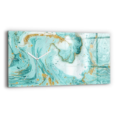 Sklenené hodiny Mramorová textúra